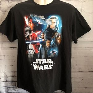 Star Wars T Shirt The Last Jedi Black T sz. L